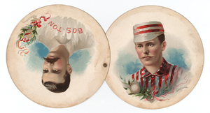 Lot #9010  1889 A35 Goodwin (Round) Album with (7) Leaves Including Anson, Kelly, Ward, and Comiskey - Image 4