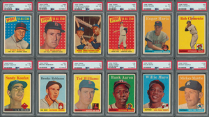 Lot #9071  1958 Topps Baseball Complete Set (494)