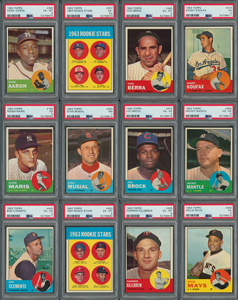 Lot #9084  1963 Topps Baseball Complete Set (576)
