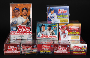 Lot #9126  2016-2020 Topps Factory-Sealed Lot (5) Complete Sets, Plus (4) Sealed Hobby Boxes