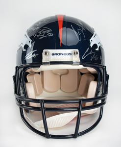 Lot #9298  2015 Denver Broncos Super Bowl 50 Team-Signed Helmet with Peyton Manning - Image 3