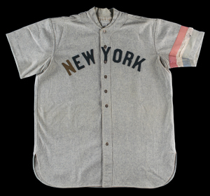 Lot #9001 Roger Peckinpaugh's Game-Used 1918 New York Yankees Road Uniform