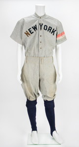 Lot #9001 Roger Peckinpaugh's Game-Used 1918 New York Yankees Road Uniform - Image 13
