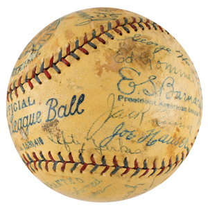 Lot #9005  1928 Philadelphia Athletics Team-Signed Baseball - Image 5