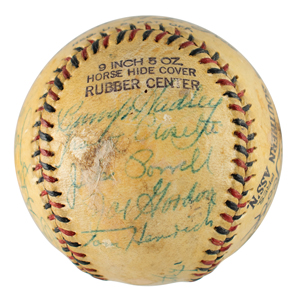 Lot #9006  1938 NY Yankees Team-Signed Baseball - Image 4