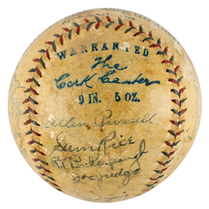 Lot #9007  1925 Washington Senators Team-Signed Baseball - Image 2