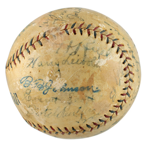 Lot #9007  1925 Washington Senators Team-Signed Baseball - Image 4