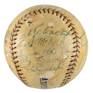 Lot #9007  1925 Washington Senators Team-Signed Baseball - Image 5