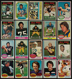 Lot #9166  1974/76 Topps Football Lot of (390+) Cards - Image 1