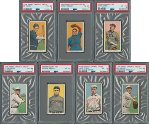Lot #9015  1909-11 T206 Lot of (7) with Hal Chase - Graded PSA VG-EX 4