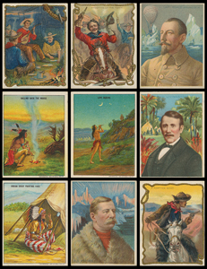 Lot #9193  1909-1910 Hassan Cigarettes (3) Complete Sets: Cowboys, Indians, and Explorers