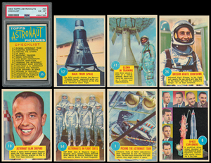 Lot #9204  1963 Topps Astronauts 3-D High-Grade Complete Set with Graded Checklist (55)