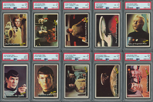 Lot #9207  1976 Topps Star Trek High-Grade Complete Set (88) with PSA 9 Captain Kirk
