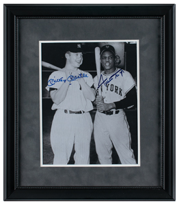 Lot #9262 Mickey Mantle and Willie Mays