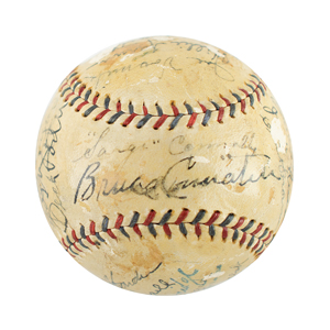 Lot #9321  1932 Cleveland Indians Team-Signed Baseball