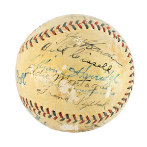 Lot #9321  1932 Cleveland Indians Team-Signed Baseball - Image 6