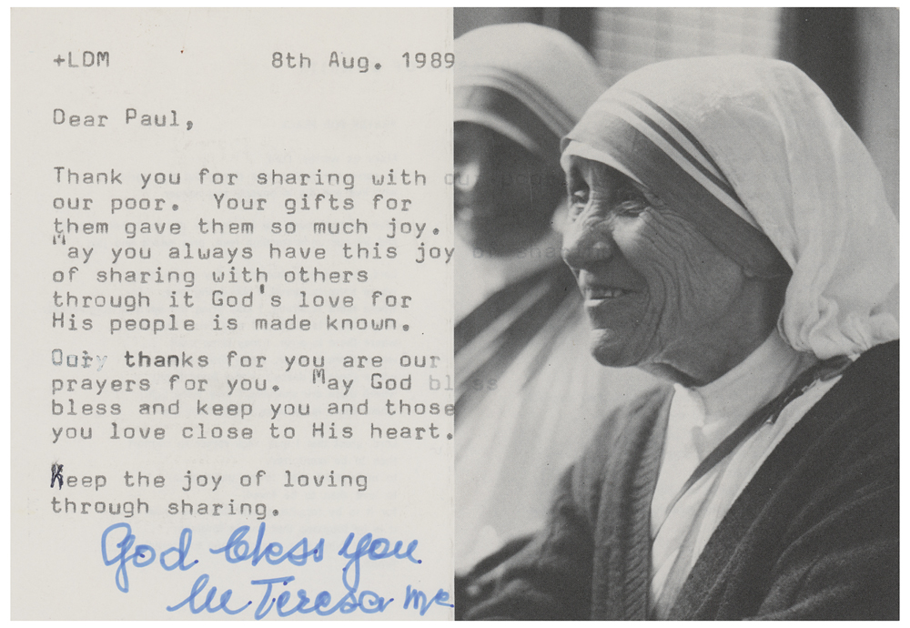 Lot #189  Mother Teresa