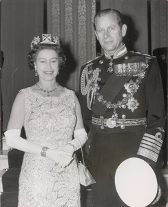 Lot #5538  Queen Elizabeth II and Prince Philip - Image 1