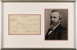 Lot #70 Rutherford B. Hayes