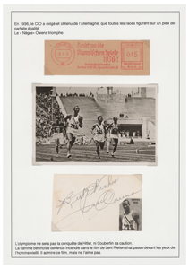 Lot #829 Jesse Owens