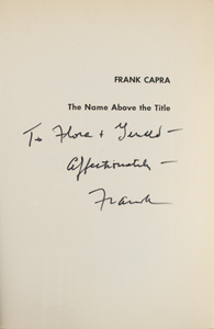 Lot #629 Frank Capra - Image 2