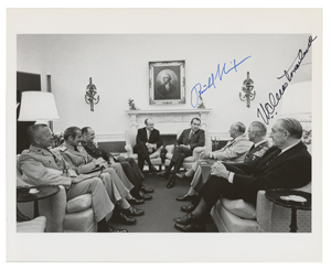 Lot #90 Richard Nixon and William Westmoreland - Image 1