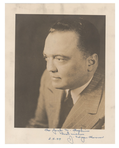 Lot #165 J. Edgar Hoover