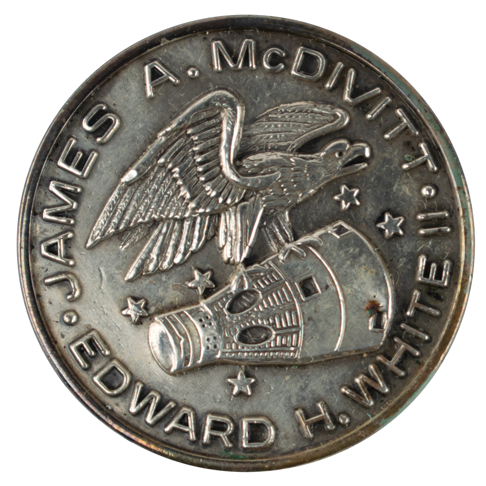 Lot #3071 Jim McDivitt's Gemini 4 Flown Fliteline Medallion