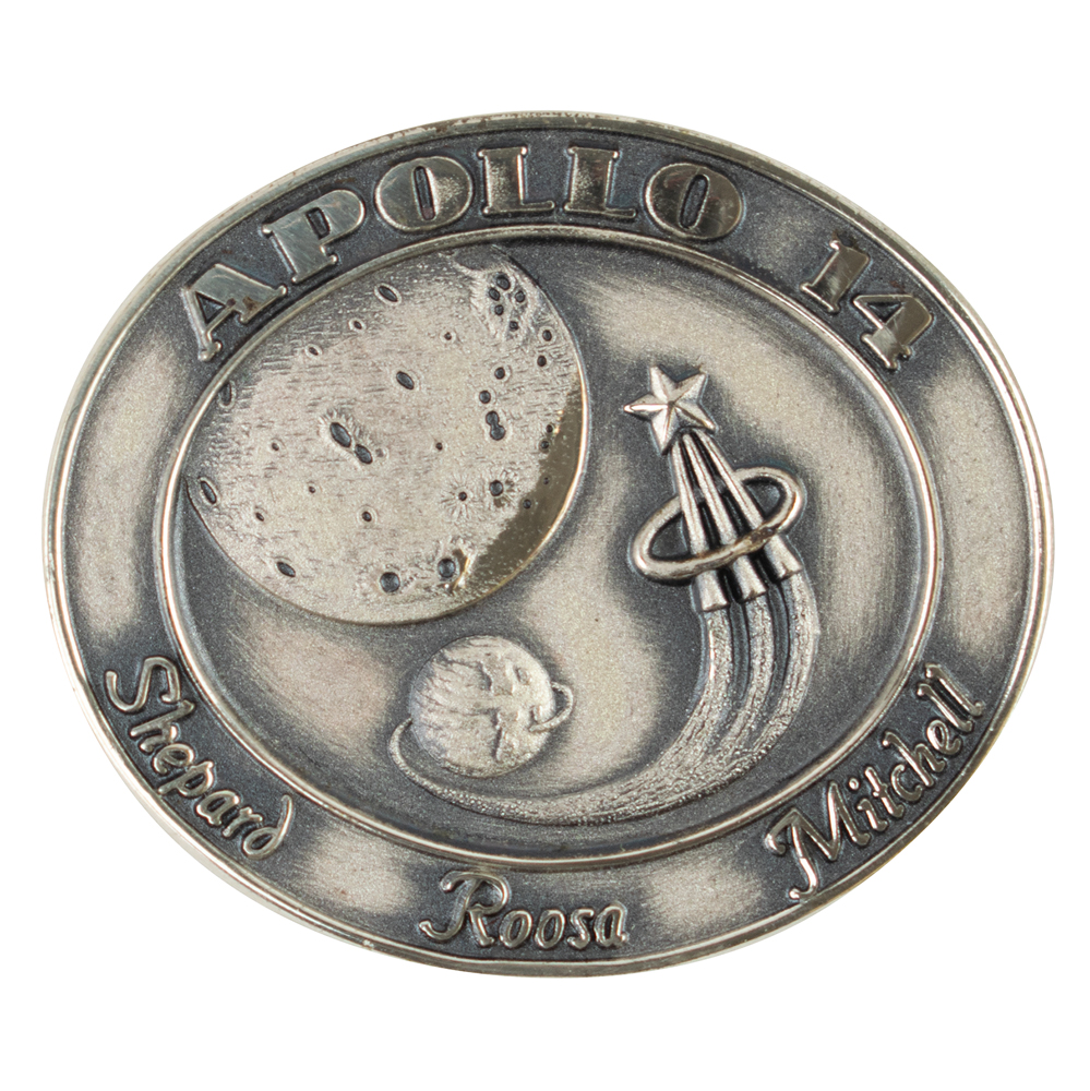 Lot #3301 Edgar Mitchell's Apollo 14 Flown Robbins Medallion