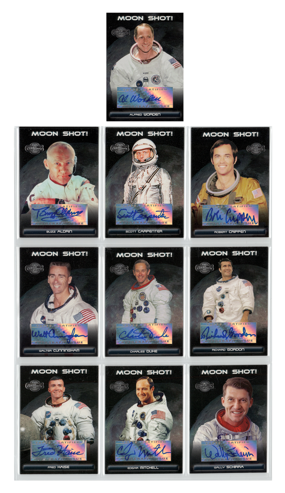 Lot #3506  Topps Moon Shot! Single Signers (10) Complete Set