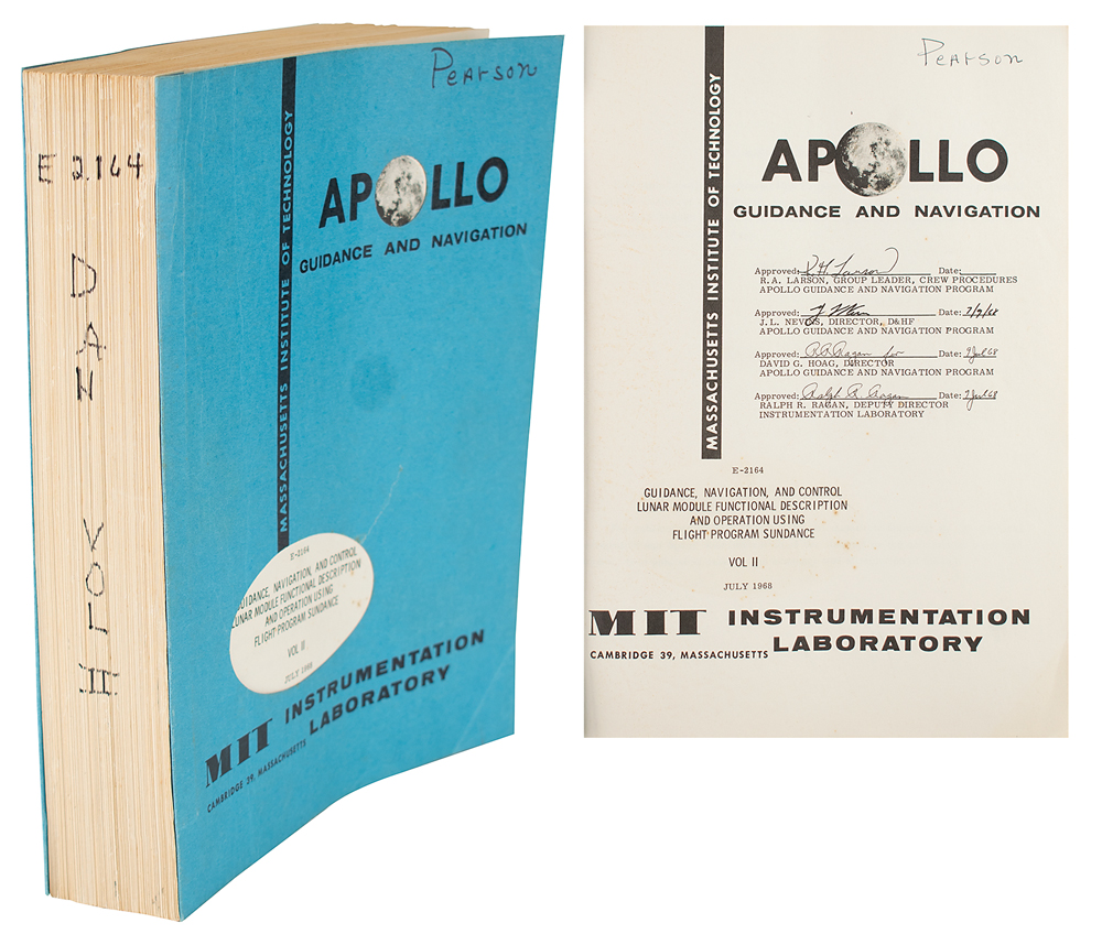 Lot #3153  Apollo Lunar Module AGC Guidance and Navigation Manual
