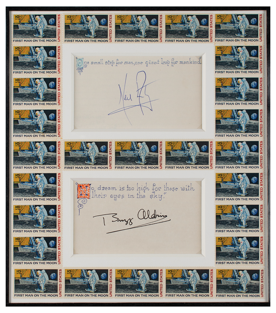 Lot #3192 Neil Armstrong and Buzz Aldrin