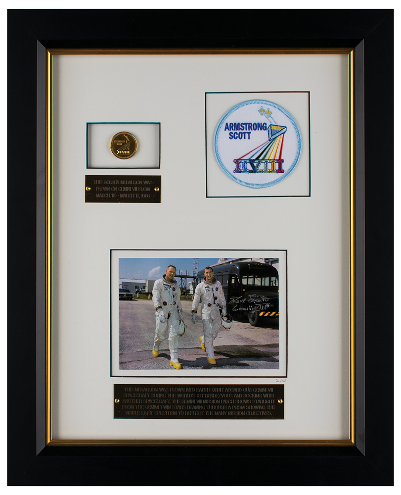 Lot #3063  Gemini 8 Flown Gold Fliteline Medallion