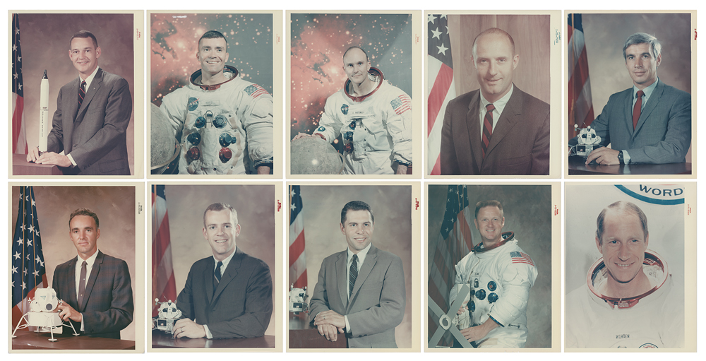 Lot #3516  NASA Astronauts (10) Original 'Type 1' Photographs