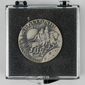 Lot #3273 Fred Haise's Apollo 13 Flown Robbins Medallion - Image 3