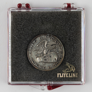 Lot #3071 Jim McDivitt's Gemini 4 Flown Fliteline Medallion - Image 3