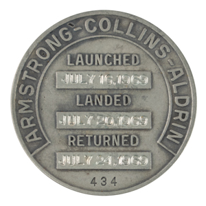 Lot #3175 Buzz Aldrin's Apollo 11 Flown Robbins Medal - Image 2