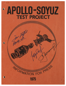Lot #3583  Apollo-Soyuz: Stafford, Leonov, and Kubasov - Image 2