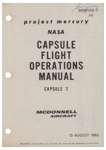 Lot #3008  Mercury-Redstone 3 Freedom 7 Capsule Flight Operations Manual - Image 2