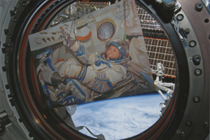 Lot #3558  Soyuz TMA-14/ISS Flown Painting by Jan Fekete - Image 3
