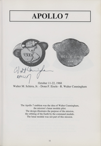 Lot #3514 Charlie Duke, Walt Cunningham, and Gerry Griffin Signed Robbins Medallion Guide - Image 2