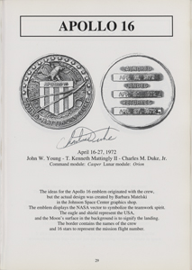 Lot #3514 Charlie Duke, Walt Cunningham, and Gerry Griffin Signed Robbins Medallion Guide - Image 3