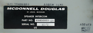 Lot #3536  Skylab Intercom Speaker and Control Box - Image 10