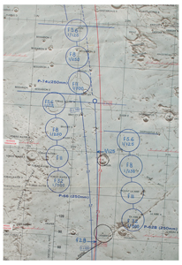 Lot #3465 Gene Cernan's Apollo 17 Flown Lunar Orbit Chart - Image 4