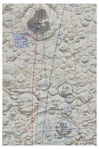 Lot #3465 Gene Cernan's Apollo 17 Flown Lunar Orbit Chart - Image 5