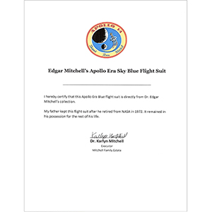 Lot #3303 Edgar Mitchell's Apollo Era Flight Suit - Image 4