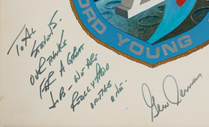 Lot #3163 Al Stevens: Apollo 10 Mission Insignia Painting - Image 2