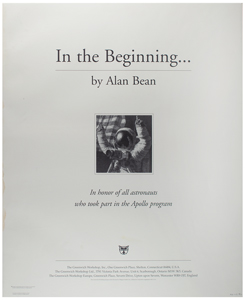 Lot #3342 Al Worden's Multi-Signed 'In The Beginning' Lithograph - Image 2