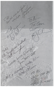 Lot #3343 Al Worden's Multi-Signed Apollo Astronauts Book - Image 2