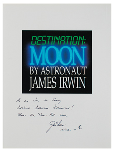 Lot #3354 Al Worden's Jim Irwin Signed Book - Image 2